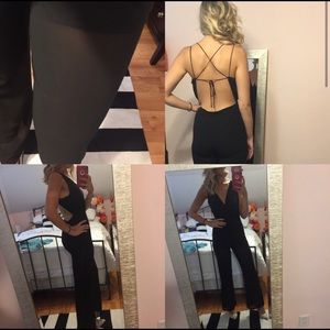 Black Strappy Jumpsuit